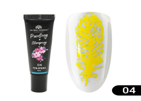Global Fashion Jel Boya Damgalama ve Çin Boyama İçin, Sarı, 8 ml (04)