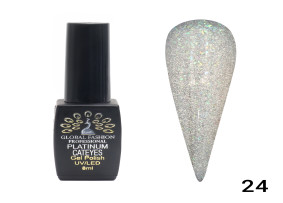 Kedi Gözü Jel Cila Platin 24