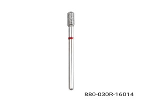 Elmas tırnak eti ucu, yuvarlak silindir, kırmızı çentik 880/030R