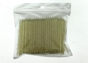 Turuncu çubuklar, plastik, altın rengi