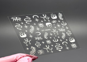 Kendinden yapışkanlı etiketler, beyaz, ST-2040