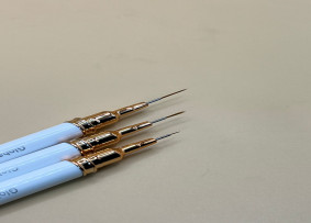 Tasarım fırçaları seti #4, #8, #12 mm, Global Fashion, beyaz