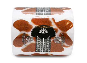 Tek kullanımlık manikür kalıpları, 300 adet, zürafa