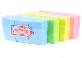 Tüy bırakmayan mendil, 1000 adet, çeşitli renkler