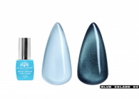 Kedi Gözü Jel Cilası, Global Moda, Mavi Ada Kedi Gözü 8 ml, 03