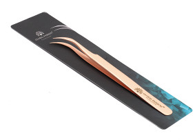 Kavisli Kirpik Uzatma Cımbızı (Kırmızı Altın) Global Fashion