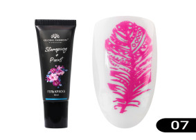 Global Fashion Damgalama ve Çin Boyama Jel Boyası, Leylak, 8 ml 07