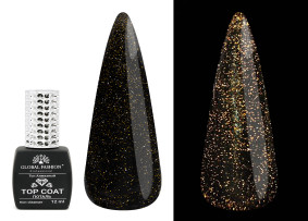 Disco topcoat GOLD , Global Fashion, 12 ml