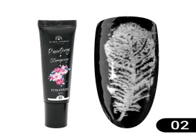 Global Fashion Damgalama ve Çin Boyama Jel Boyası, Beyaz, 8 ml (02)