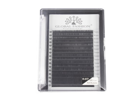 Global Fashion Premium Kirpik Karışımı (7-12 mm) CC 0,07 Şerit Kirpik Seti