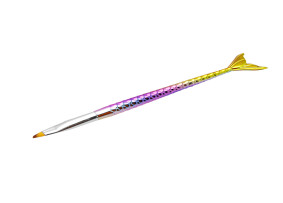 Açısal balık şeklindeki jel fırçası, numara 6