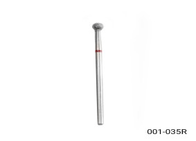 Elmas tırnak eti pensesi, top, büyük, kırmızı çentik 001-035R