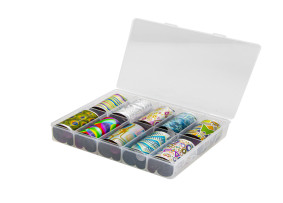 Tırnak sanatı ve soyut tasarımlar için 10'lu folyo seti