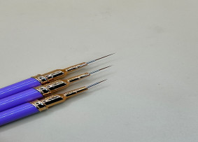 Tasarım fırçaları seti #4, #8, #12 mm, Global Fashion, mor