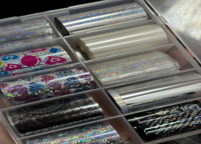 Tırnak süslemesi için 10'lu folyo seti