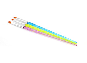 Global Fashion SAM-23 Oval Jel Fırçalar, 3 adet.