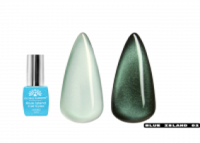 Kedi Gözü Jel Cilası, Global Moda, Mavi Ada Kedi Gözü 8 ml, 02