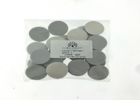 Pedikür diskleri için yapışkan tabanlı yedek törpüler (sünger), 25 mm, #180, 25 adet.