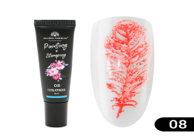 Global Fashion Jel Boya Damgalama ve Çin Boyama için, Scarlet, 8 ml 08
