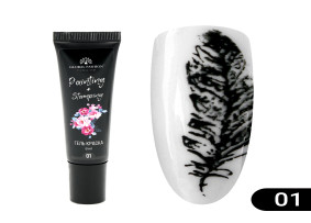 Global Fashion Damgalama ve Çin Boyama Jel Boyası, Siyah, 8 ml 01