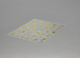 Kendinden yapışkanlı etiketler, altın, ST-2041