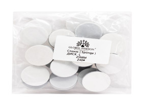 Pedikür diskleri için yapışkan tabanlı yedek törpüler (sünger), 25 mm, #240, 50 adet.