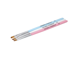 Global Fashion SAM-62 Açısal Jel Fırçalar, #4, #6, #8, 3 adet.