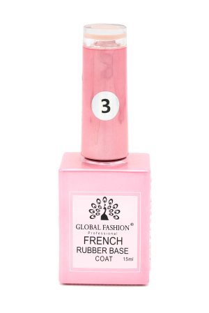 Kauçuk Baz FRENCH , 15 ml, Global Fashion 03