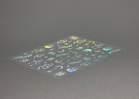 Kendinden yapışkanlı etiketler, holografik, ST-2040