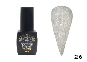 Kedi Gözü Jel Cila Platin 26